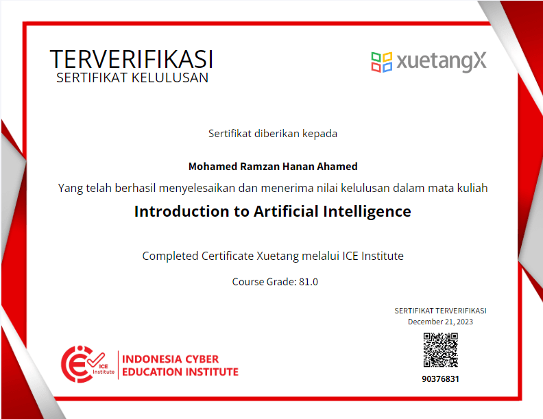 Certificate 1